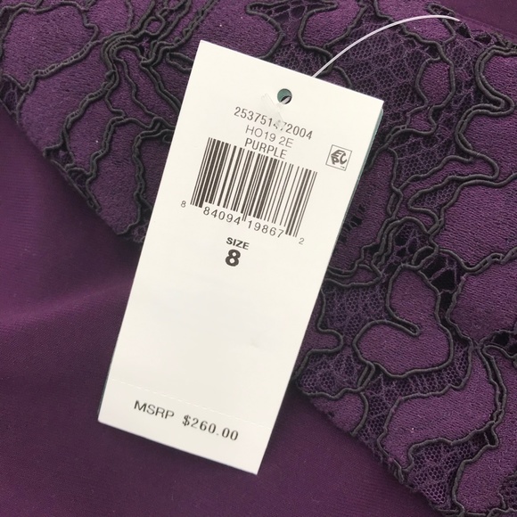 Lauren Ralph Lauren Purple Lace Gown - Picture 4 of 9